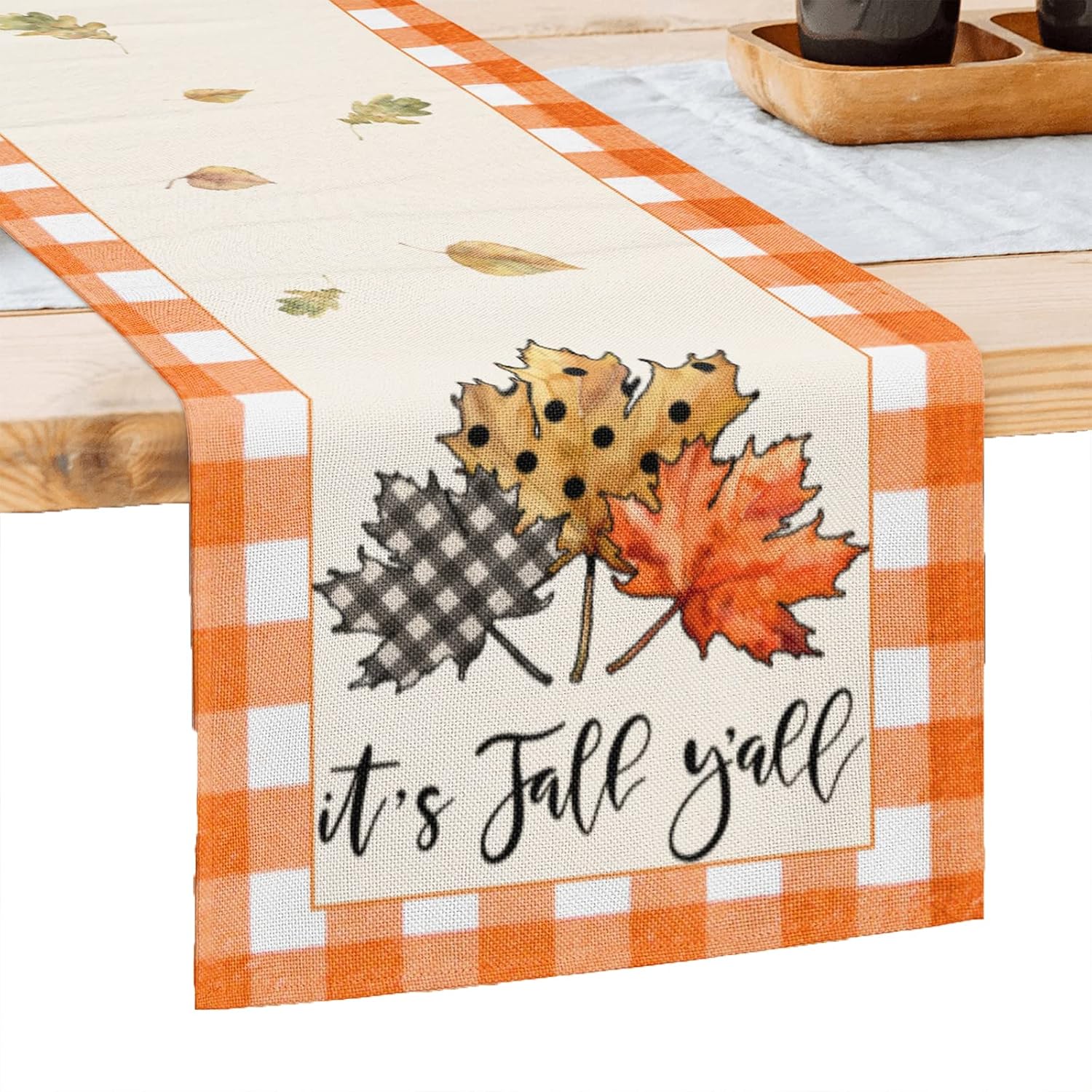 Amazon.com: Fall Pumpkin Table Runner 13 x 72 Inches, Autumn ...