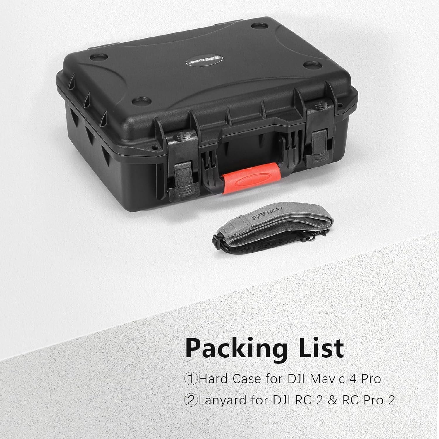 FPVtosky Hard Case with Controller Lanyard for DJI Mavic 4 Pro Creator/Fly More Combo, Fits DJI RC Pro 2/ RC 2/ RC2 with Sunshade, Up to 8 Batteries, Charging Hub, Filters Accessories[ CASE ONLY] - Image 8