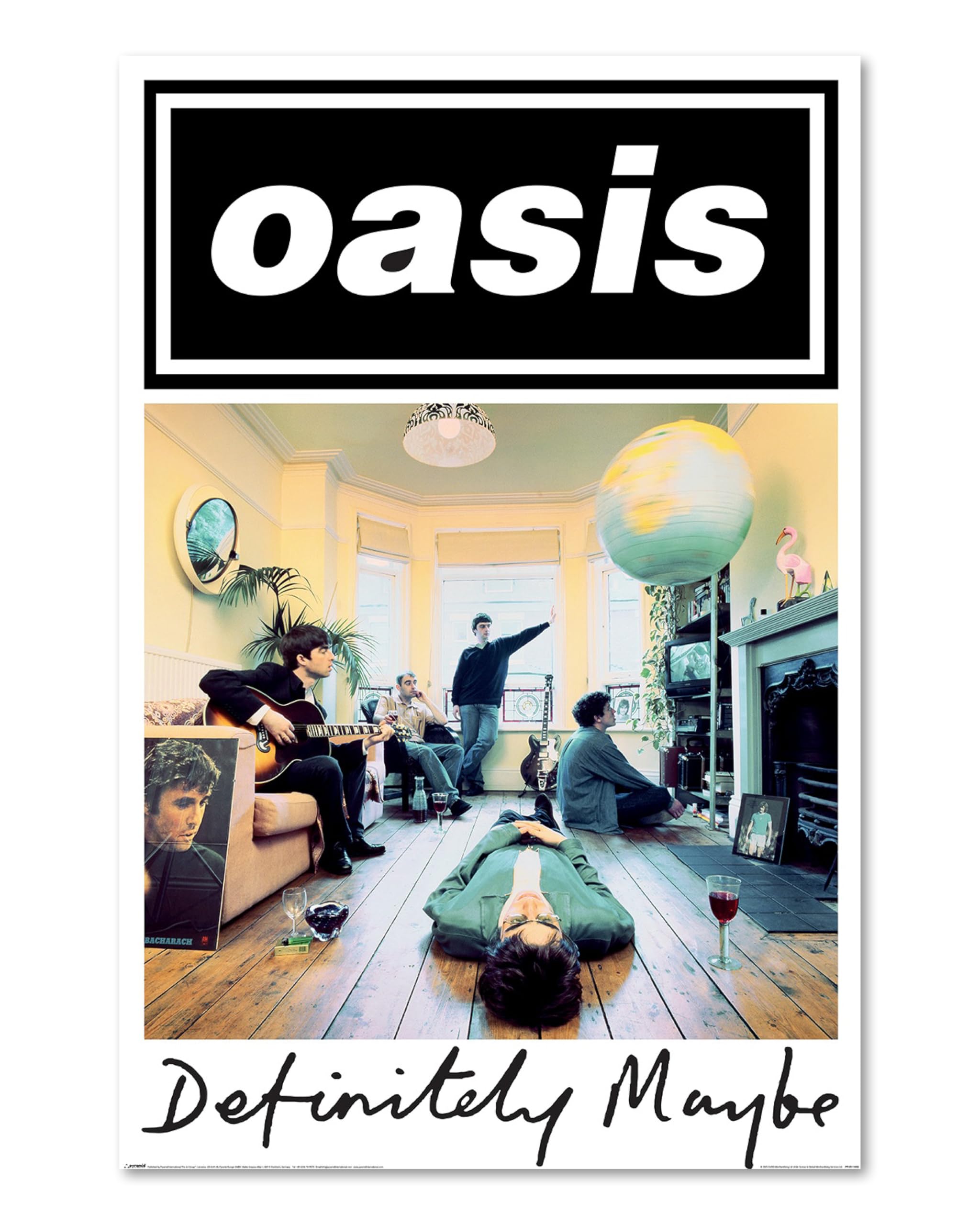 Pyramid International Oasis Poster Definitely Maybe | Cult Album Cover | Britpop Legend | Wall Decoration Music Poster for Fans | 61 x 91.5 cm