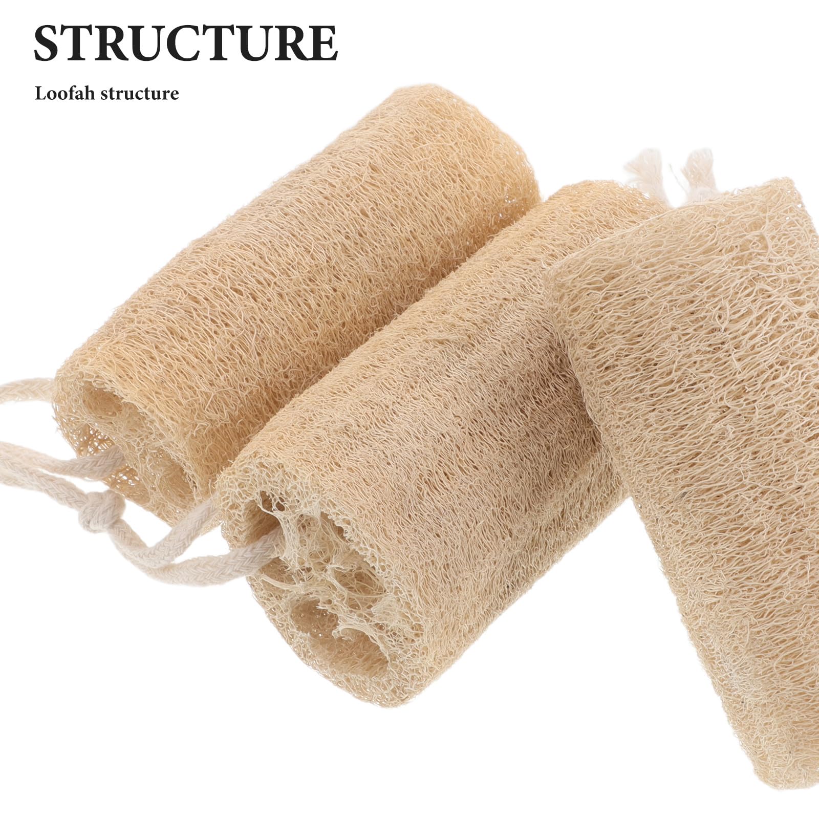 VALICLUD Esponjas de Lufa Naturales Exfoliantes 12 Piezas Paquete de Lufa de Baño Larga y Resistente 10 CM Diámetro 4-6 CM Depurador Corporal para Piel Seca y Ducha Uso Casa y Viajes