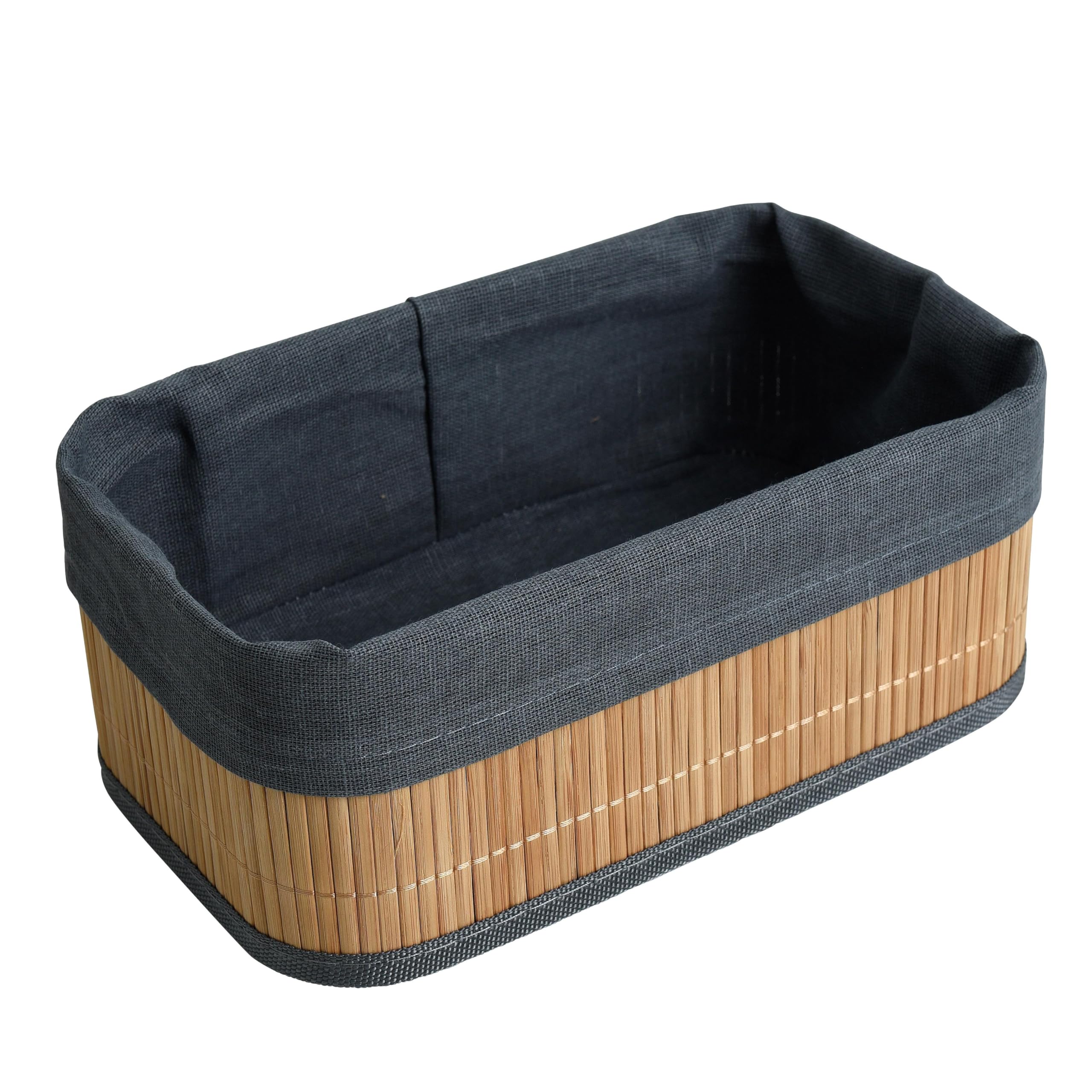 ESTEXO Bambuskorb Aufbewahrungsbox 4er Set mit je 3 Größen Aufbewahrungskorb Organizer