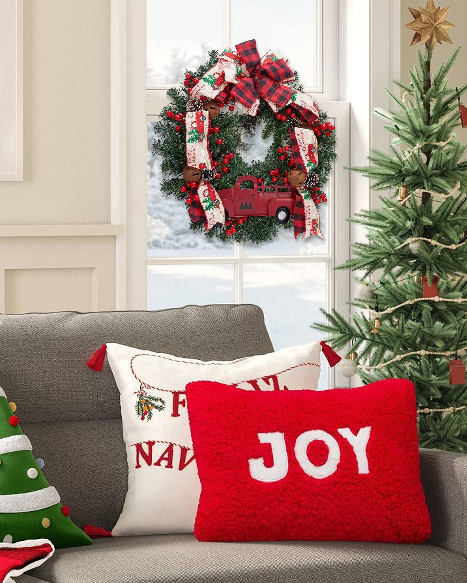 20 Inch Christmas Wreath Christmas Wreath Lights Decorations