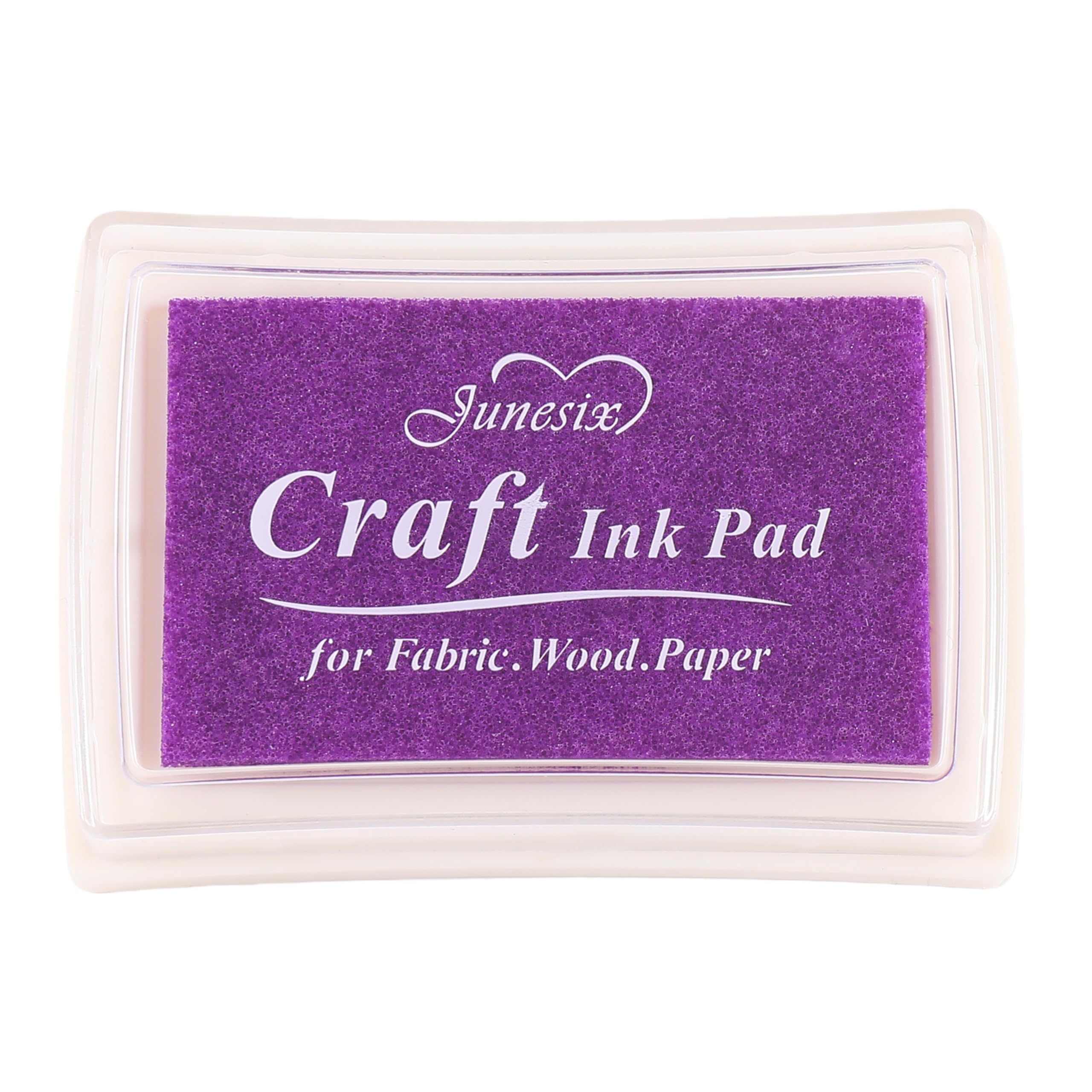 YPSelected Craft Stamp Ink Pad for Paper Wood Fabric 15 Colors Available for Rubber Stamps (Purple)