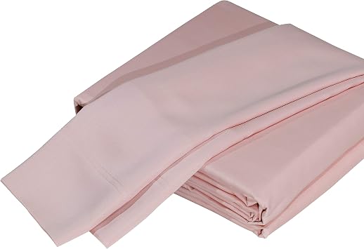 Top Split Head King Sheets for Adjustable Bed-800-Thread Count-100% Cotton Top Split Sleep Number Bed Sheets Pink, Split Down 34Inch from The Top, Fits Mattress Upto 21 Deep Pockets