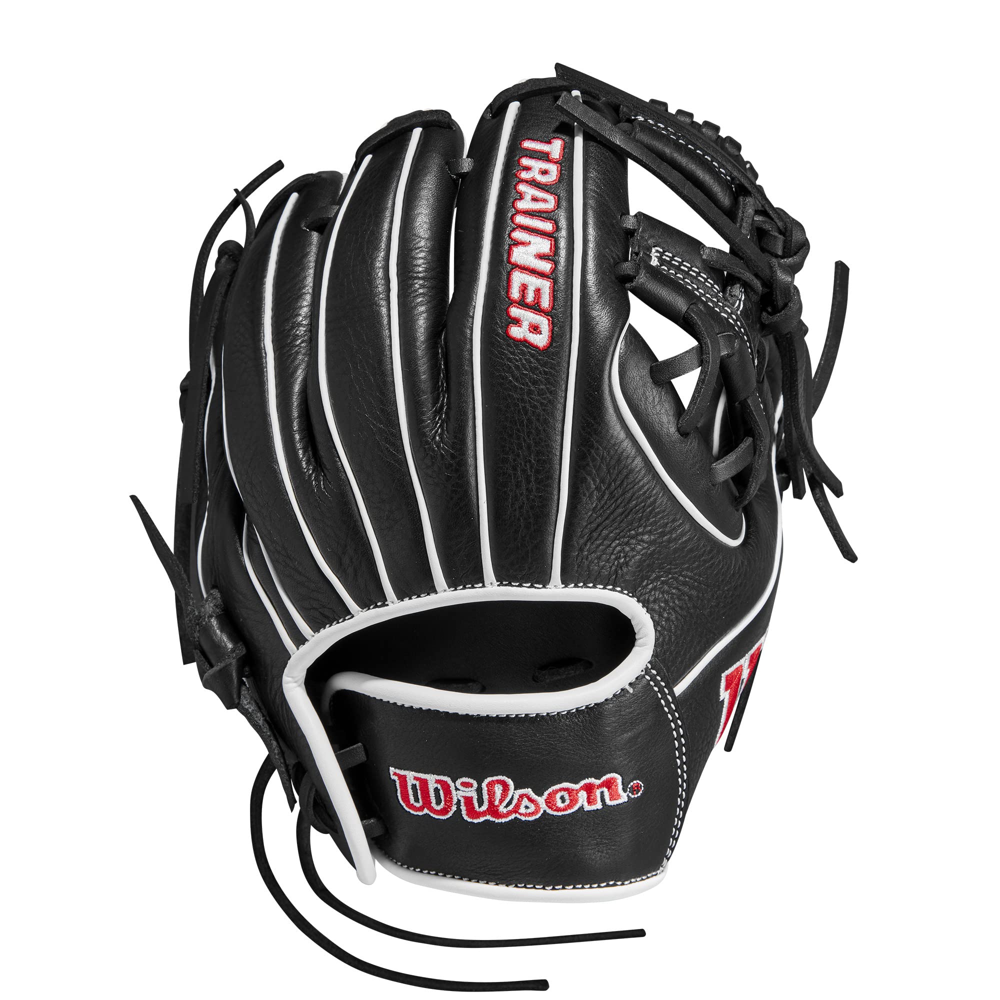 Wilson Baseball-Handschuhe, Schwarz/Rot