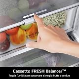 LG GBBW322DPY Réfrigérateur combiné Fit & Max largeur 70 cm, classe D, refroidissement intelligent avec AI Fresh, Fresh Converter, Total No Frost et Metal Fresh, Door Cooling, 465 L, Wi-Fi, Prime - 9