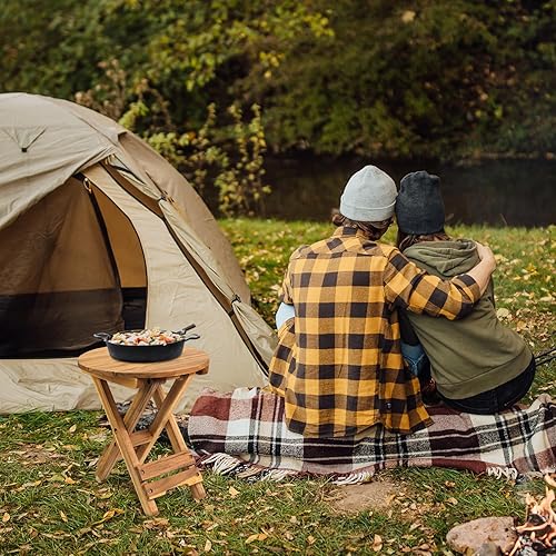 Miniatura 2 de DAXULY Mesa de patio pequeña, mesa auxiliar plegable al aire libre, mesa auxiliar portátil, mesa auxiliar pequeña, mesa auxiliar, mesa auxiliar