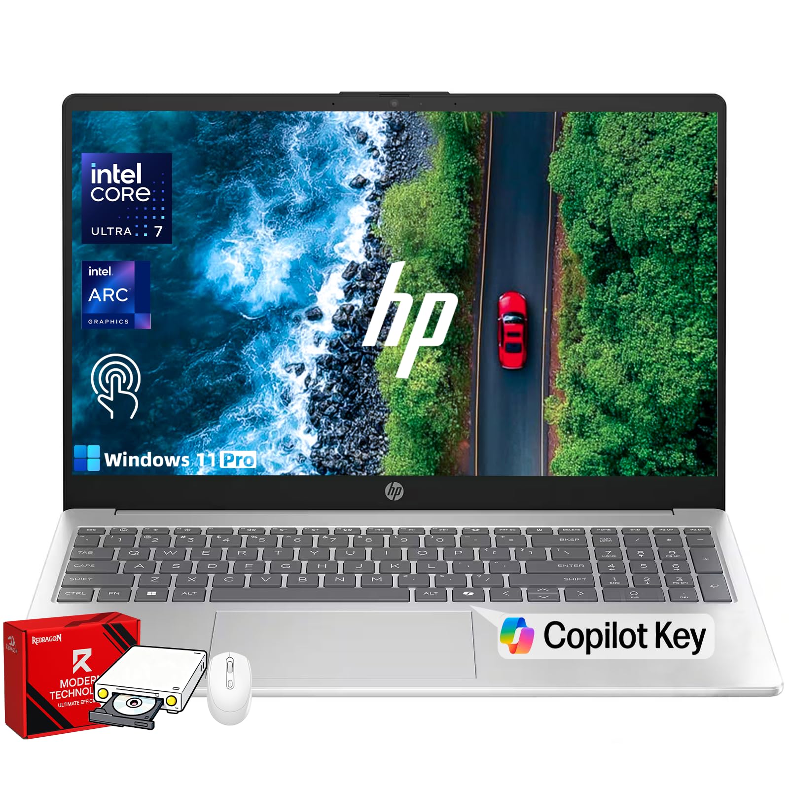 HP 15.6 Touchscreen AI Laptop Intel Core Ultra 7 155H 32GB DDR5 1TB SSD