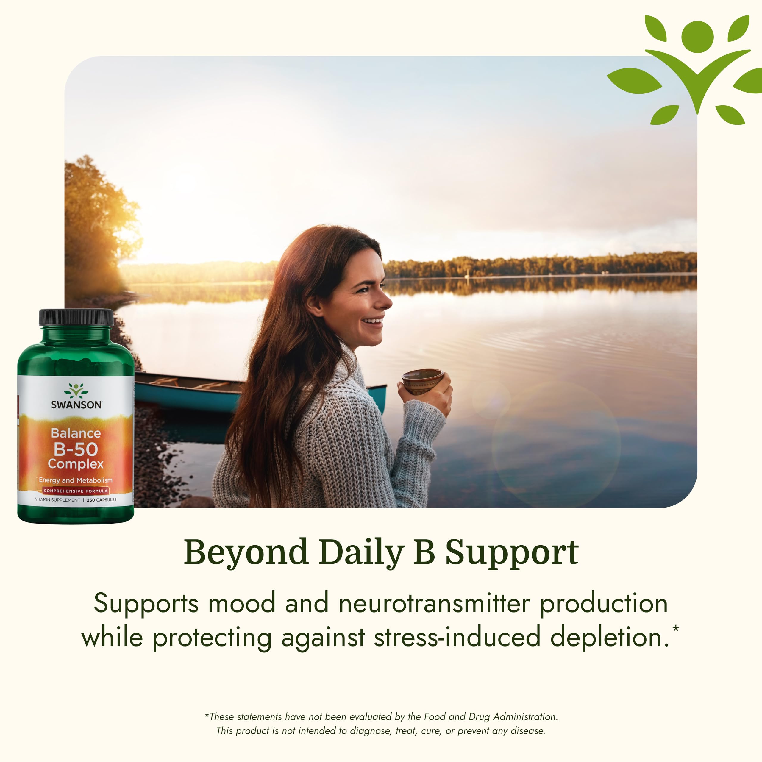Swanson Balance B-50 High-Potency B Vitamin Complex, 250 Capsules — Amazon image 5