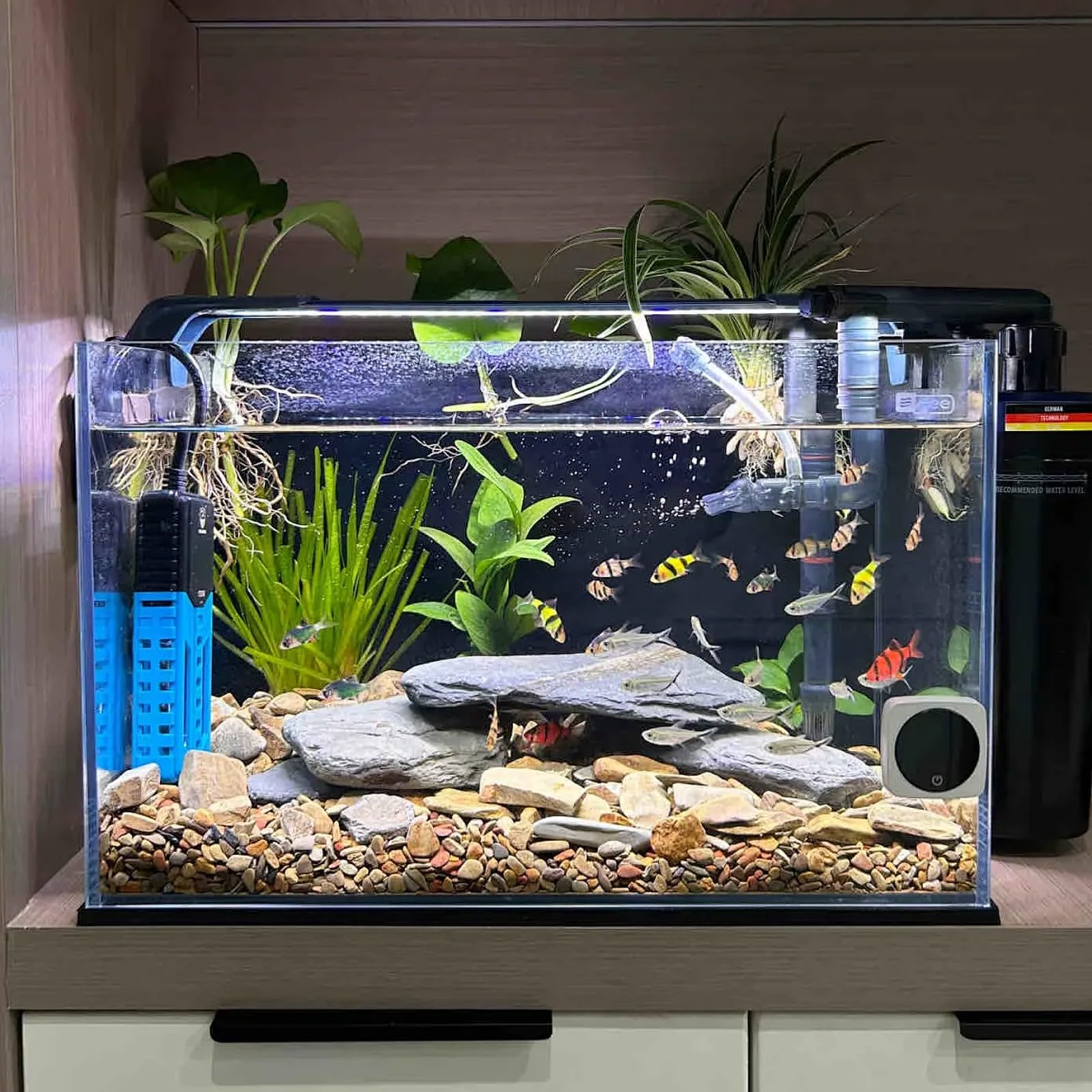 Riscaldatore avanzato per pesci da 50 W Asta di riscaldamento di potenza automatica Temperatura costante Intelligente Display digitale in tempo reale Riscaldatore per acquario