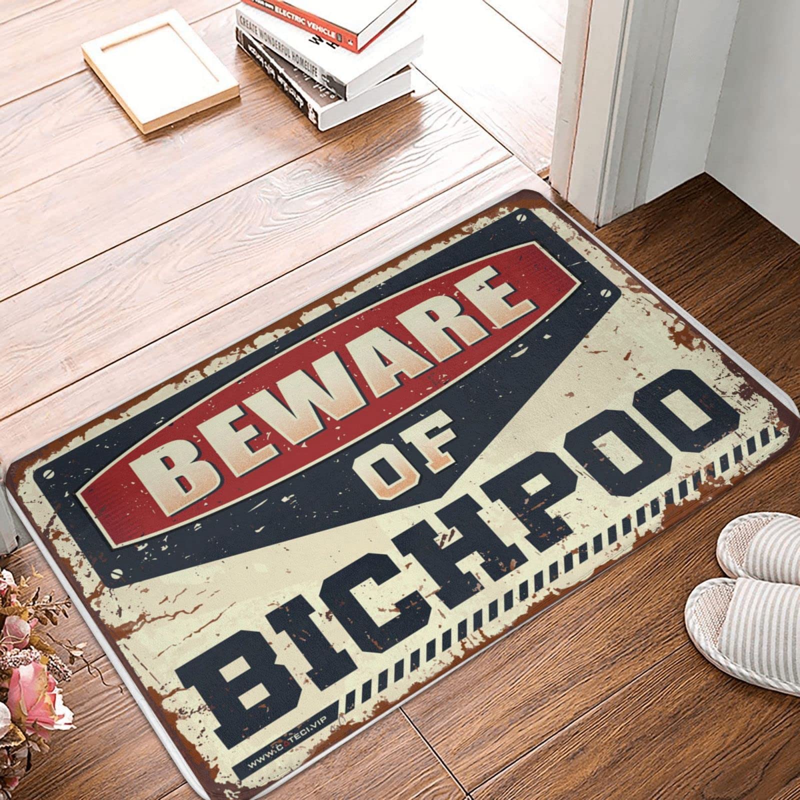 Tapis de porche Bichpoo tapis d extérieur pour porte d entrée