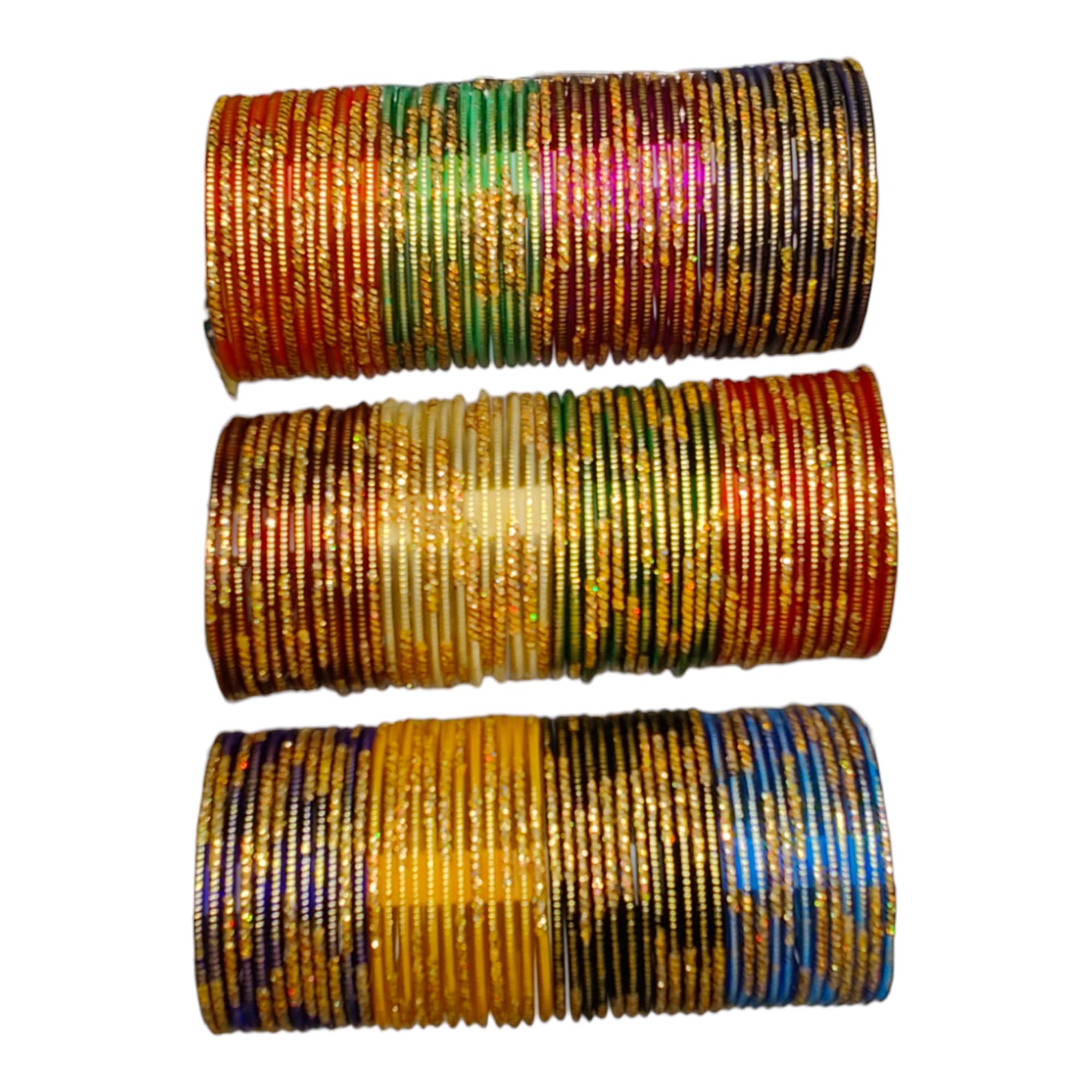 Lyychee Lyyche golden glitter Glass bangles fancy bangles/chudi set daily use & party ware of 144 for women and girls (2.2) (B0CDRWZVFV) Amazon Price History, Amazon Price Tracker