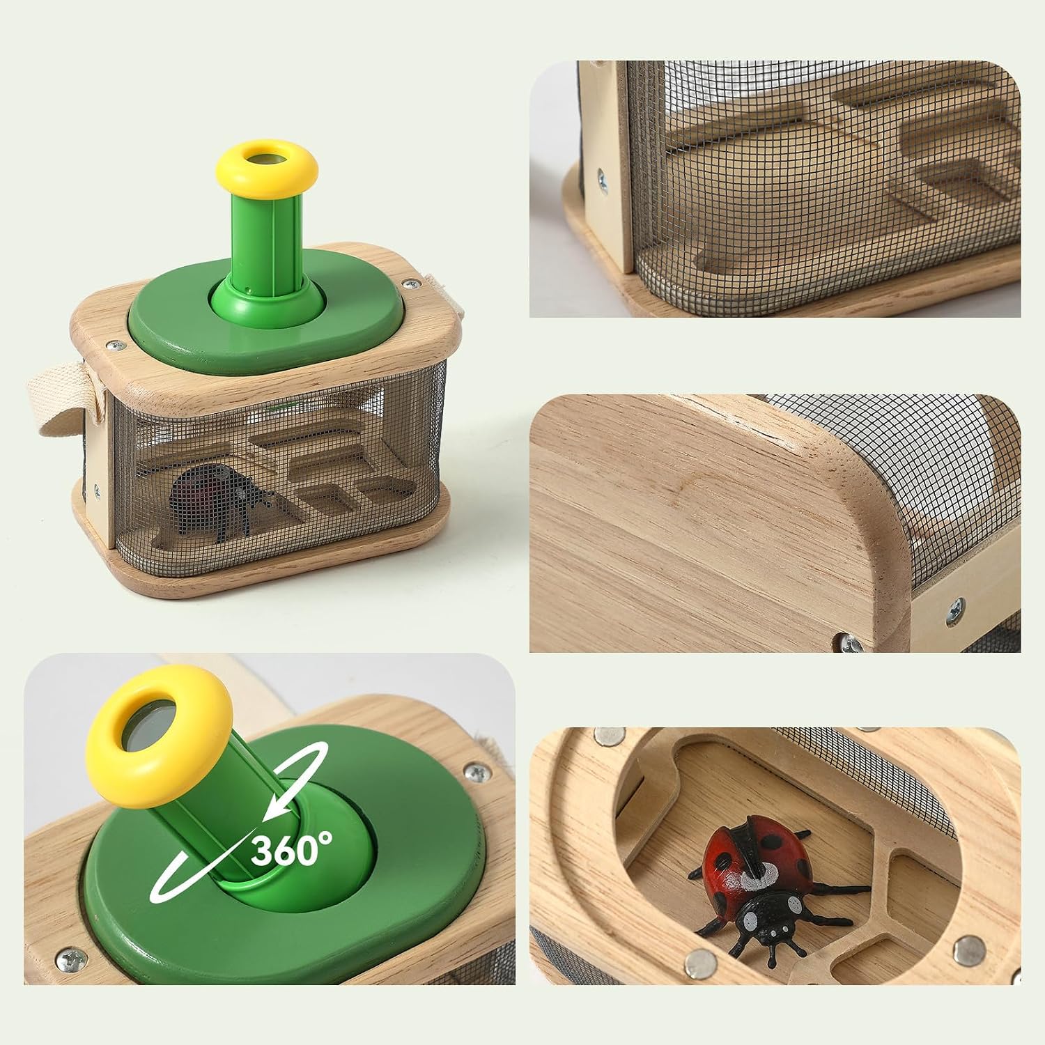 Nature Discovery Set for Observation Box Handy Scooper Catcher Butterfly Net Science Nature Learning Toy