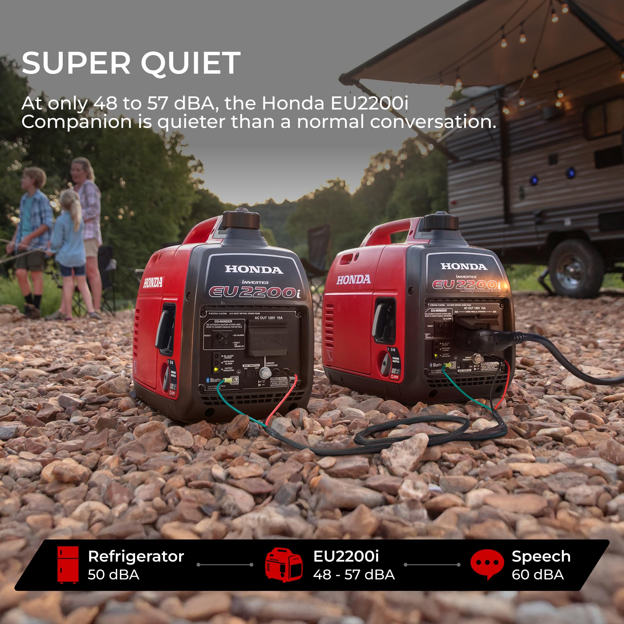 Honda EU2200iTAN 2200-Watt 120-Volt Super Quiet Portable Inverter Generator with CO-Minder
