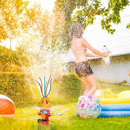 Miniatura 7 de Phobby Aspersor de agua para niños pequeños de 3 a 8 años, rociador de agua con conector adicional, juguete de verano al aire libre para juego de