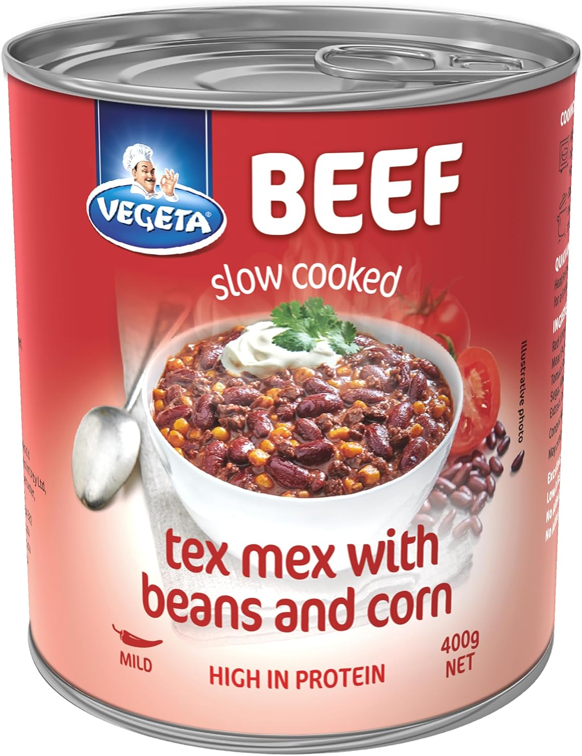 Vegeta Beef Tex Mex with Beans and Corn Pantry Food