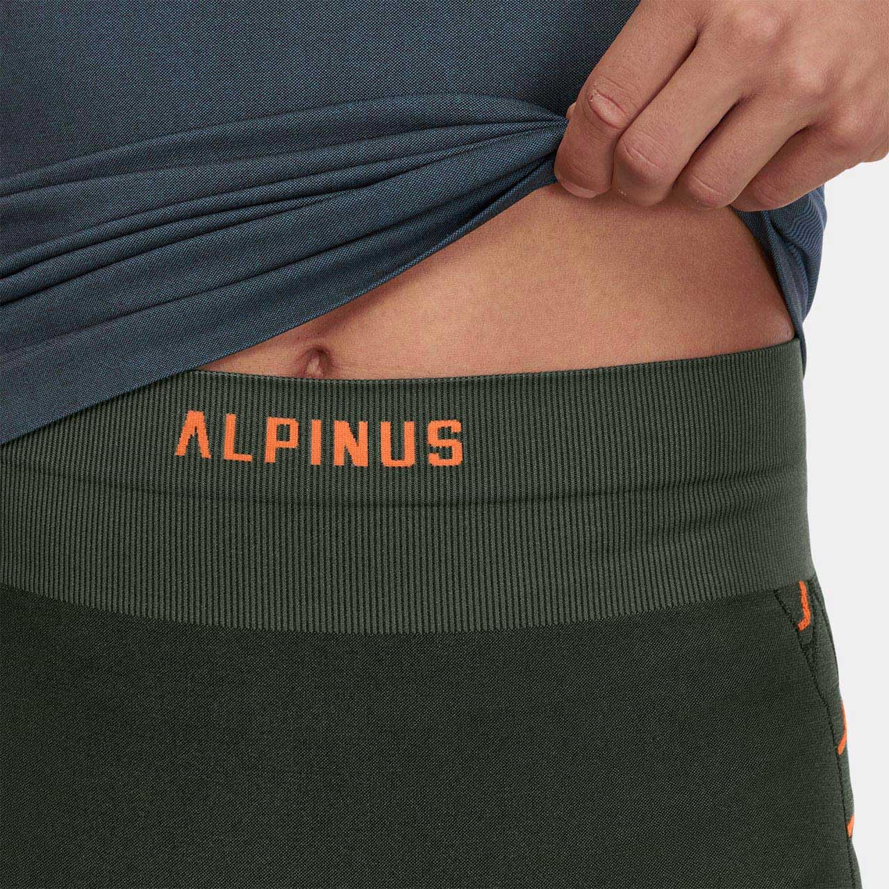 Alpinus Bielizna termoaktywna męska Gausdal Set zielono-pomarańczowy SI35149-ROZMIAR 2XL