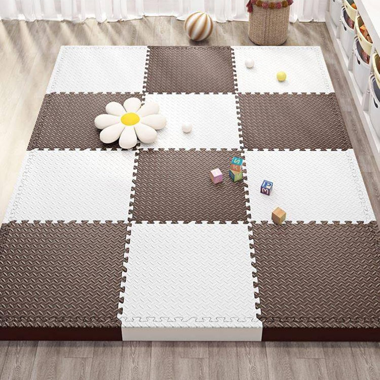 Alfombrillas de espuma de puzle para juegos infantiles y protección de suelos de baldosa