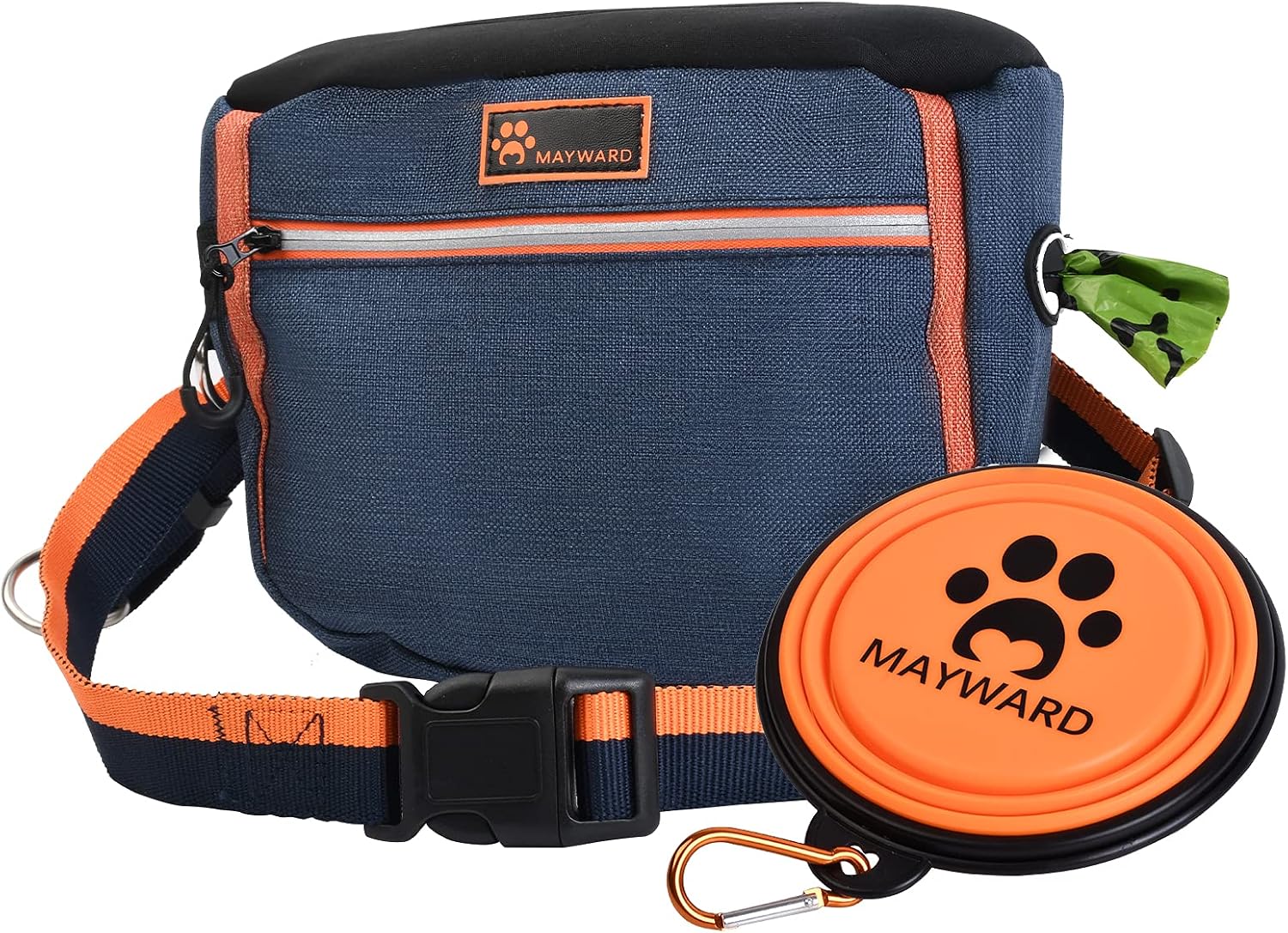 MAYWARD Dog Treat Pouches, Dog Treat Bag Training Pouch Adjustable Belt Dog Treat Bag Training Pouch with Collapsible Travel Dog Bowls…