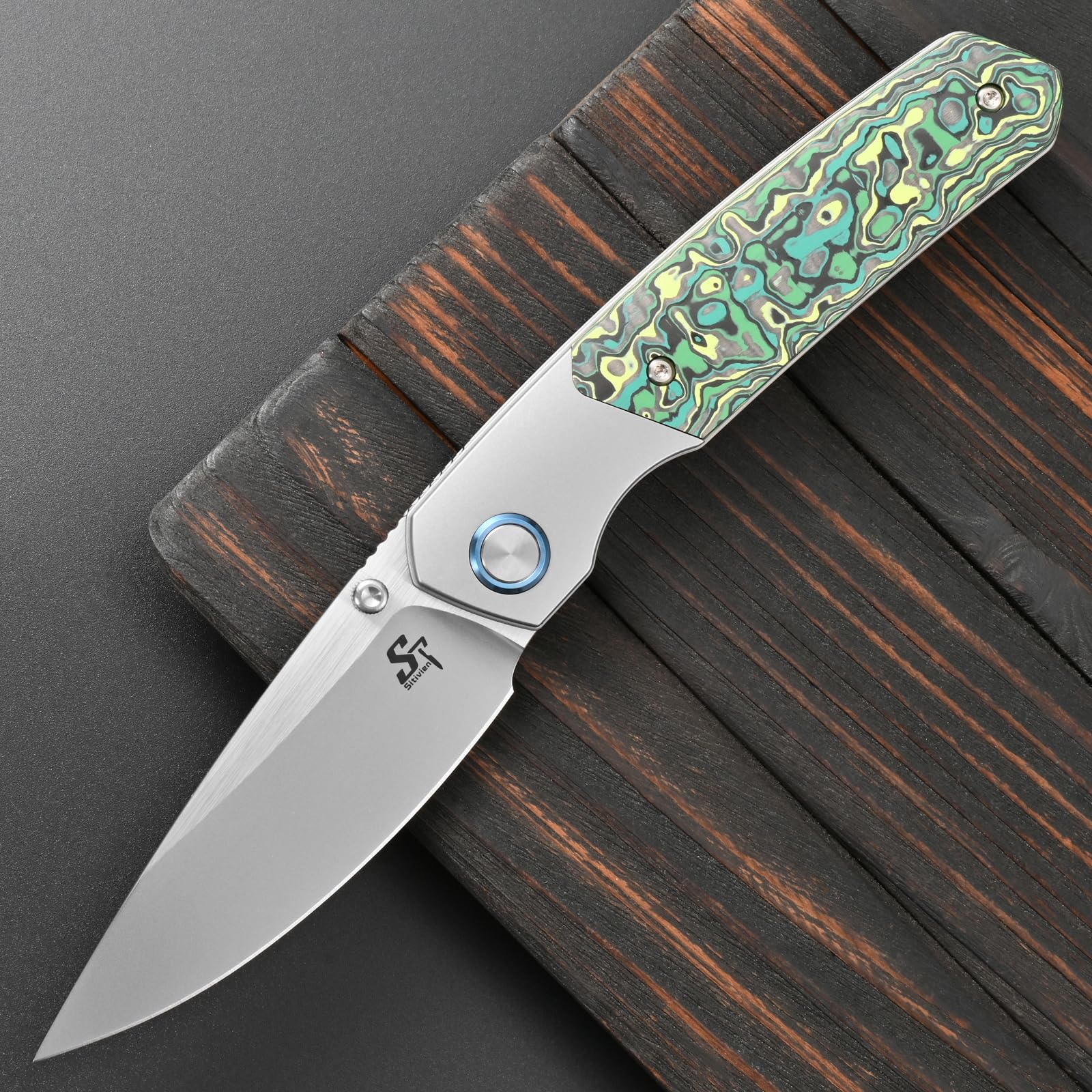 Amazon.com : Sitivien ST271 Folding Knife, M390 Steel Blade