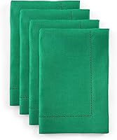 Vista 92 de Solino Home - Camino de mesa de lino con punto vainica, manteles individuales y servilletas