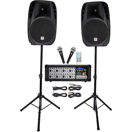 Rockville RPG2X15 Package PA System 