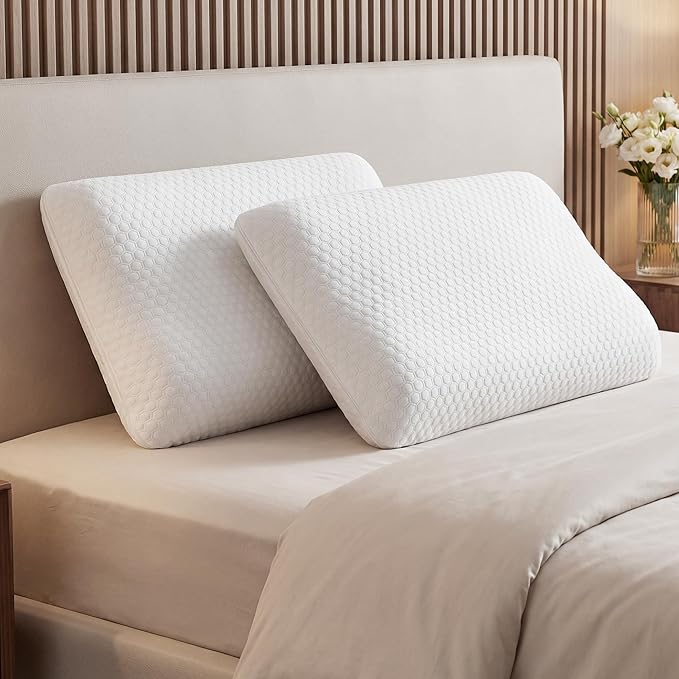 Almohada Viscoelástica con Gel Refrescante Tamaño Estándar - Funda Lavable miniatura 2
