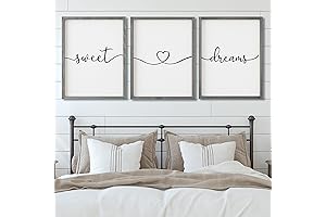 Rustic Farmhouse Sweet Dreams Wall Decor Sign Set