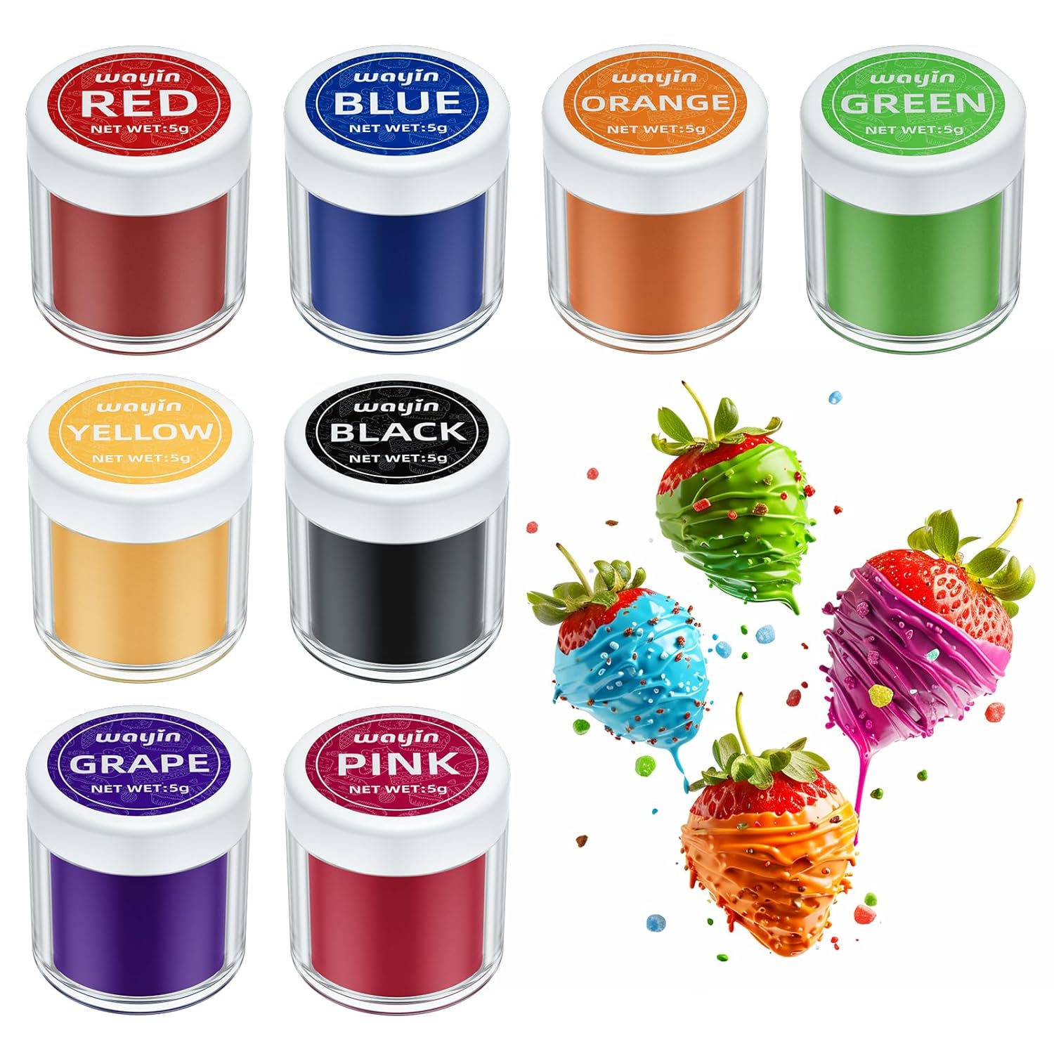 Amazon.com : Oil Based Food Coloring for Chocolate,Upgraded Wayin 8 ...