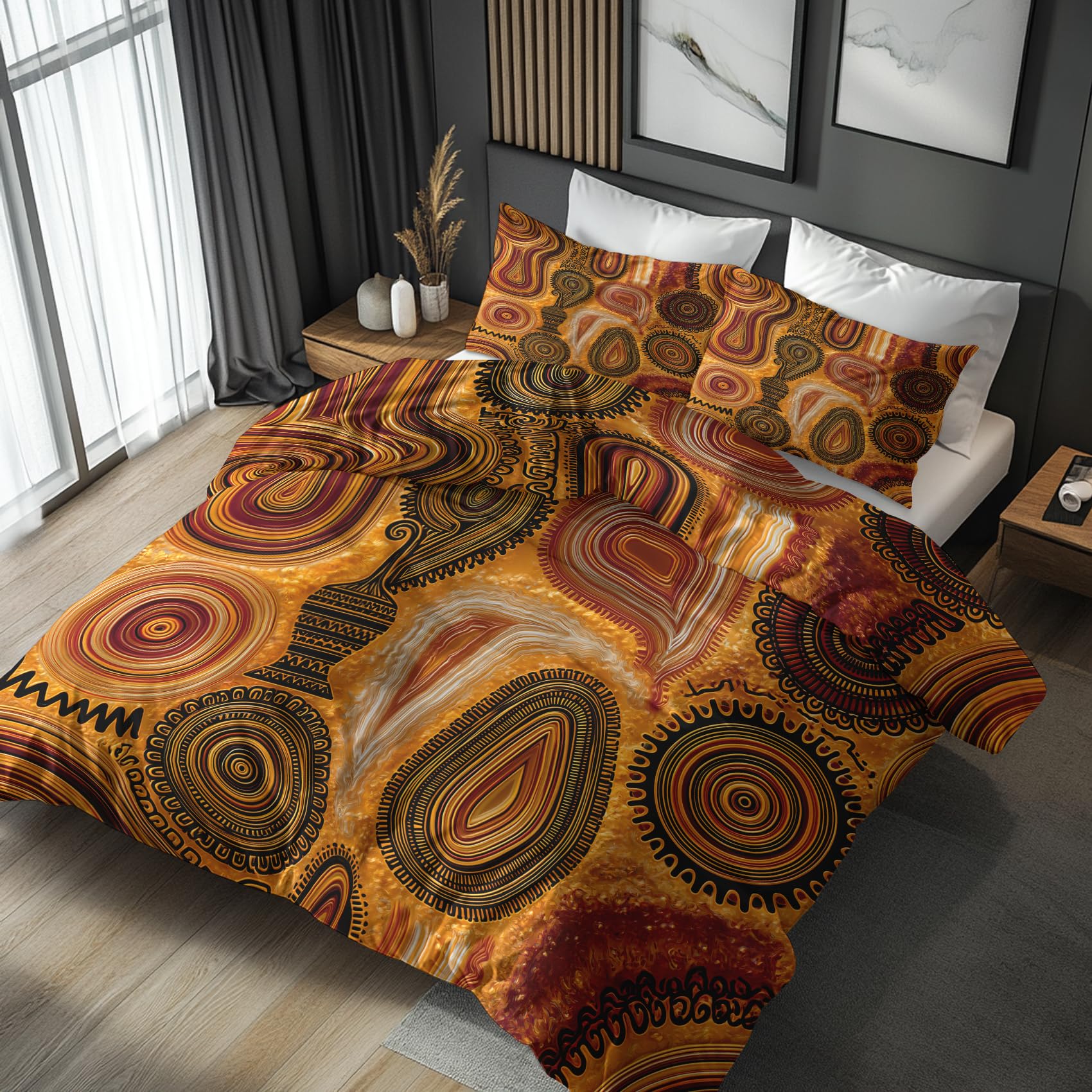 NOGAWA Tribal Super King Duvet Cover Sets, Decor, 260 x 220