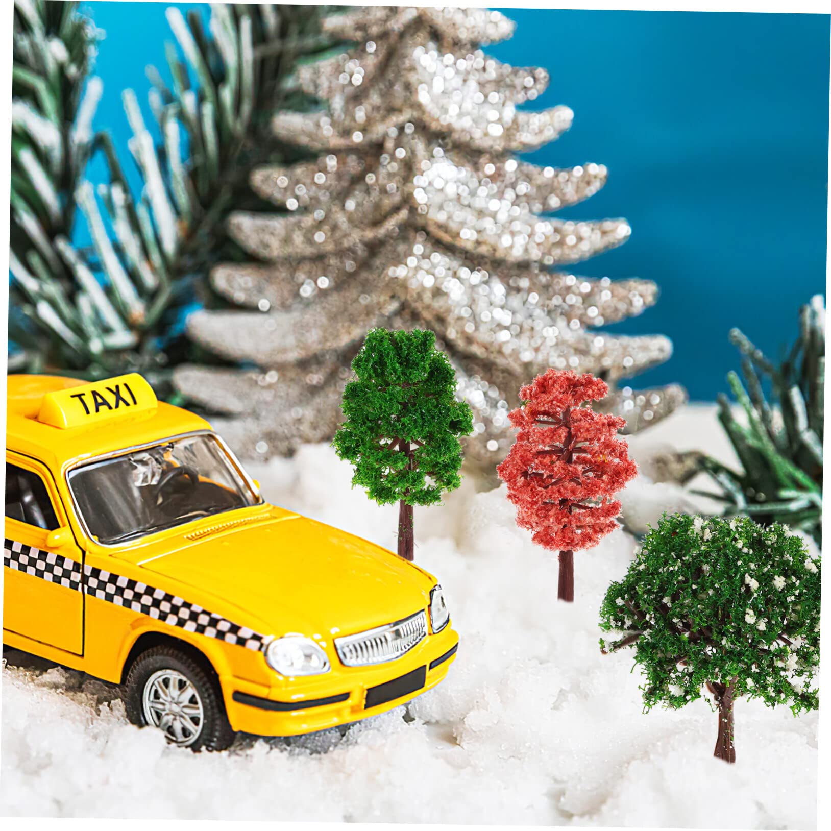 BESPORTBLE 60pezzi Alberi Modellini Per Paesaggi Miniaturizzati Decorazioni Realistiche Per Scene Ferroviarie e Miniatura Varietà Di Specie e Per Maggiore Vivacità