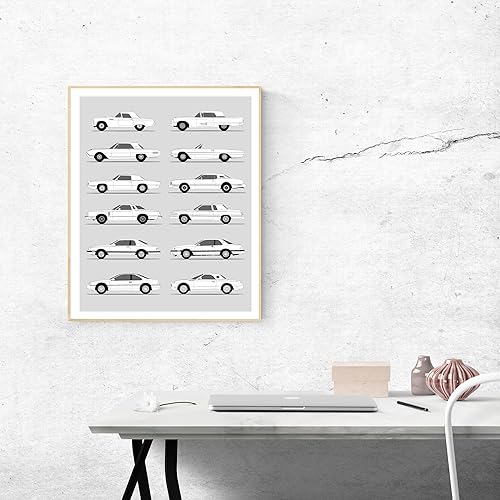 Miniatura 45 de Handmade Poster compatible with Ford Focus RS Generations Print Wall Art Handmade Decor the Ford Focus RS (8x10" Print (Unframed), Satin Paper)