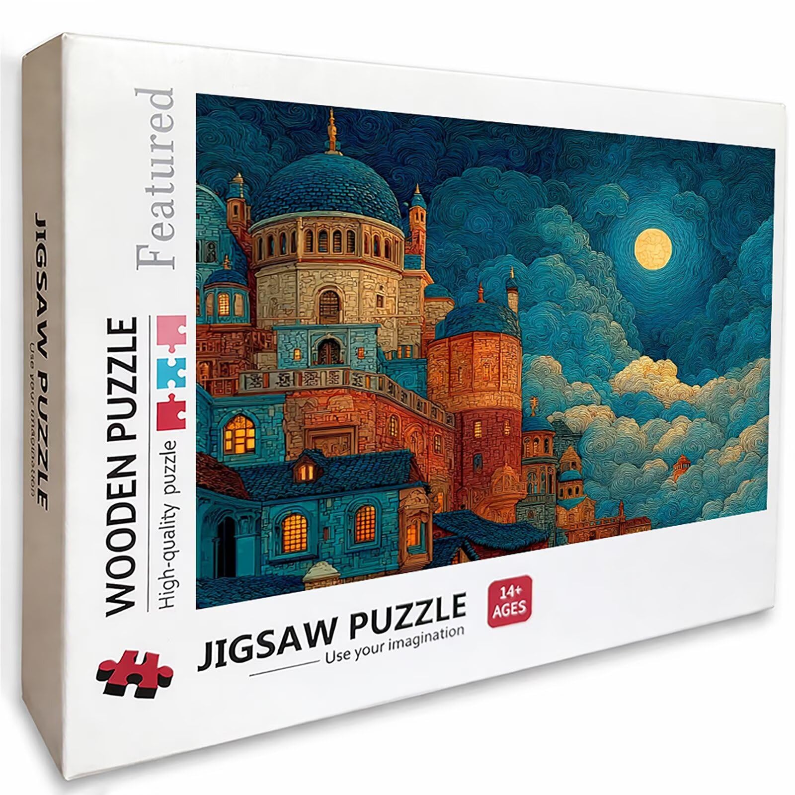 Puzzle 3000 elementów dla dorosłych, architektura, drewniane puzzle, 122 x 81 cm, części ściśle do siebie pasują, dla mężczyzn, kobiet, starszych seniorów, dekompresji, dekoracja letnia, prezenty