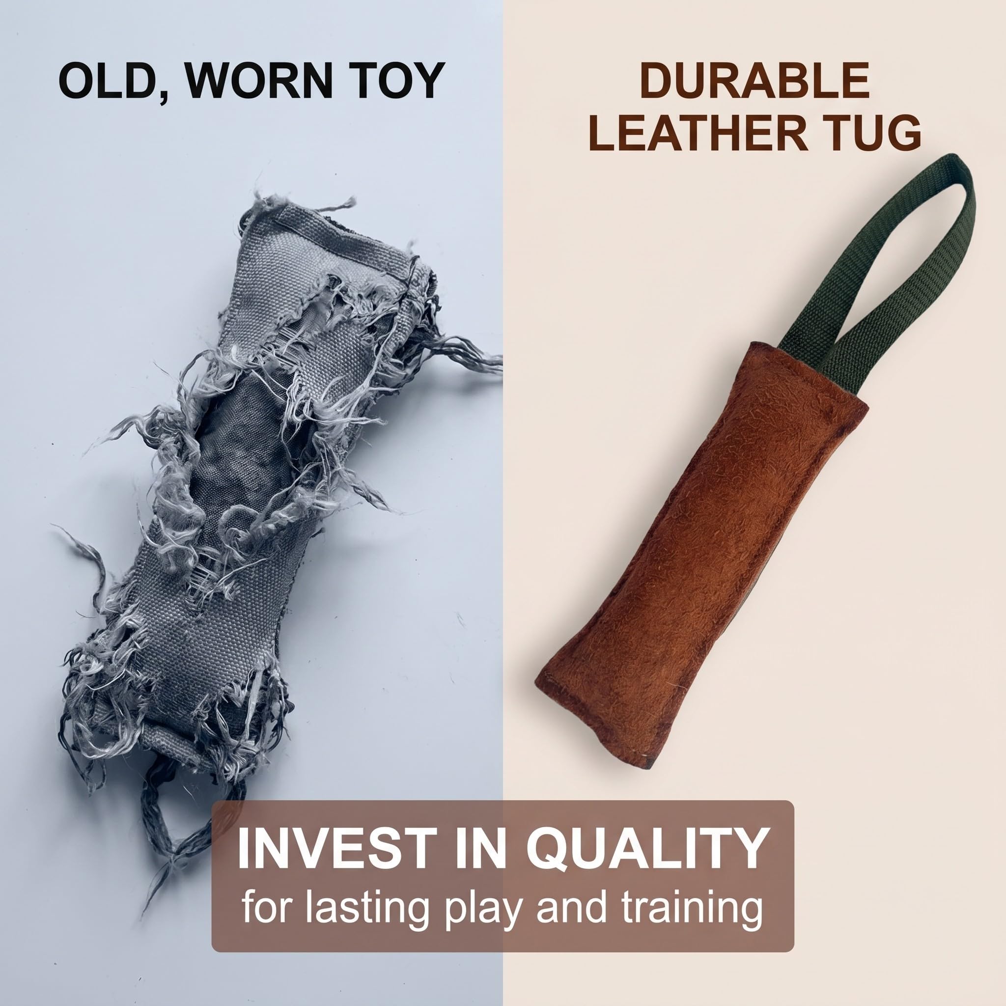 Agility Bite Tug per Cane, 1 pezzi, Divertimento per Cani, Tiro alla fune per cani, Bastone interattivo da masticare per addestramento cani