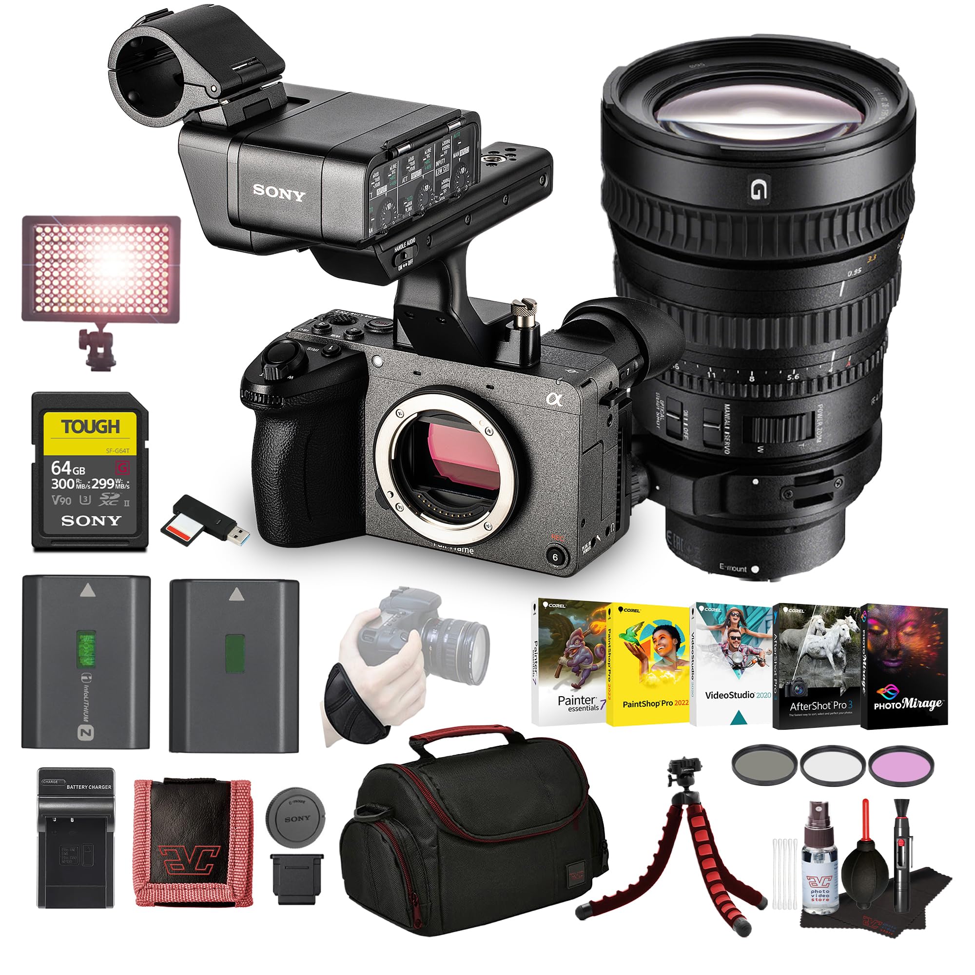 Sony FX2 Cinema Camera with 28-135mm Lens &amp; Filter Kit Bundle