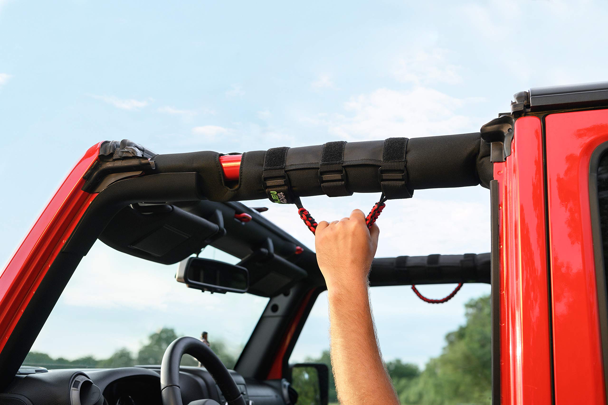 Alien Sunshade Jeep Grab Handles Premium Paracord Jeep Wrangler Grab