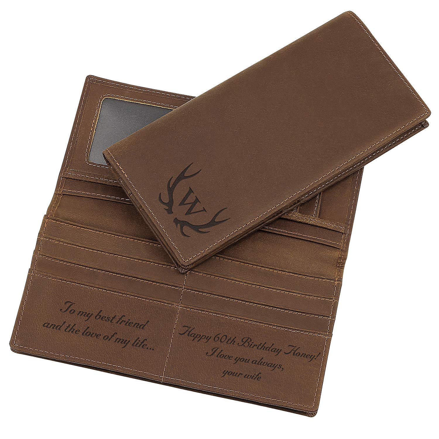 Engraved Long Wallet for Men