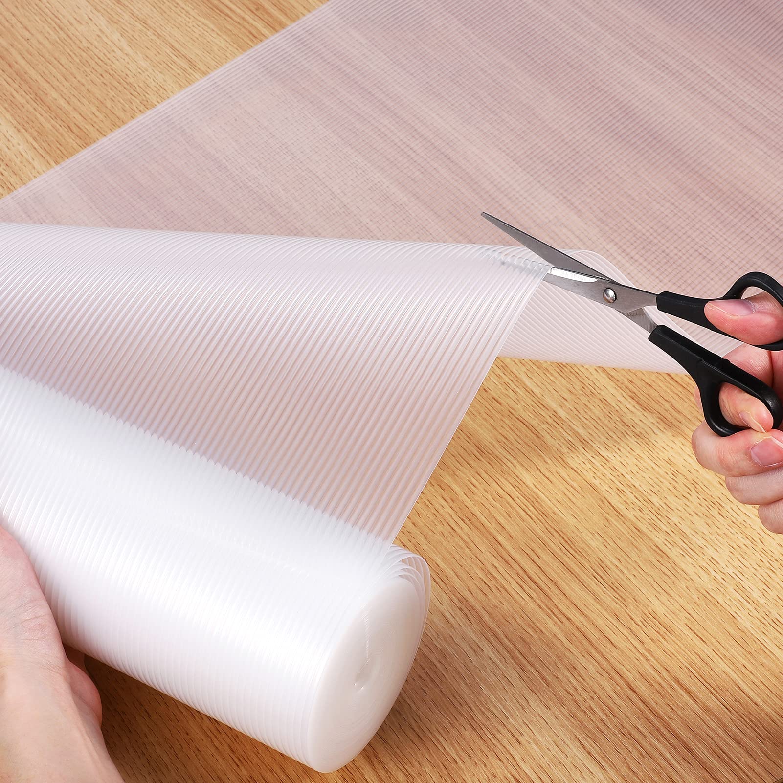 Regaleinlagen für Küchenschränke, 30,5 cm x 9 m, Schrankeinlage, EVA, nicht klebend, wasserdicht, geruchsneutral, waschbar, Küchenschrankauskleidung, transparent