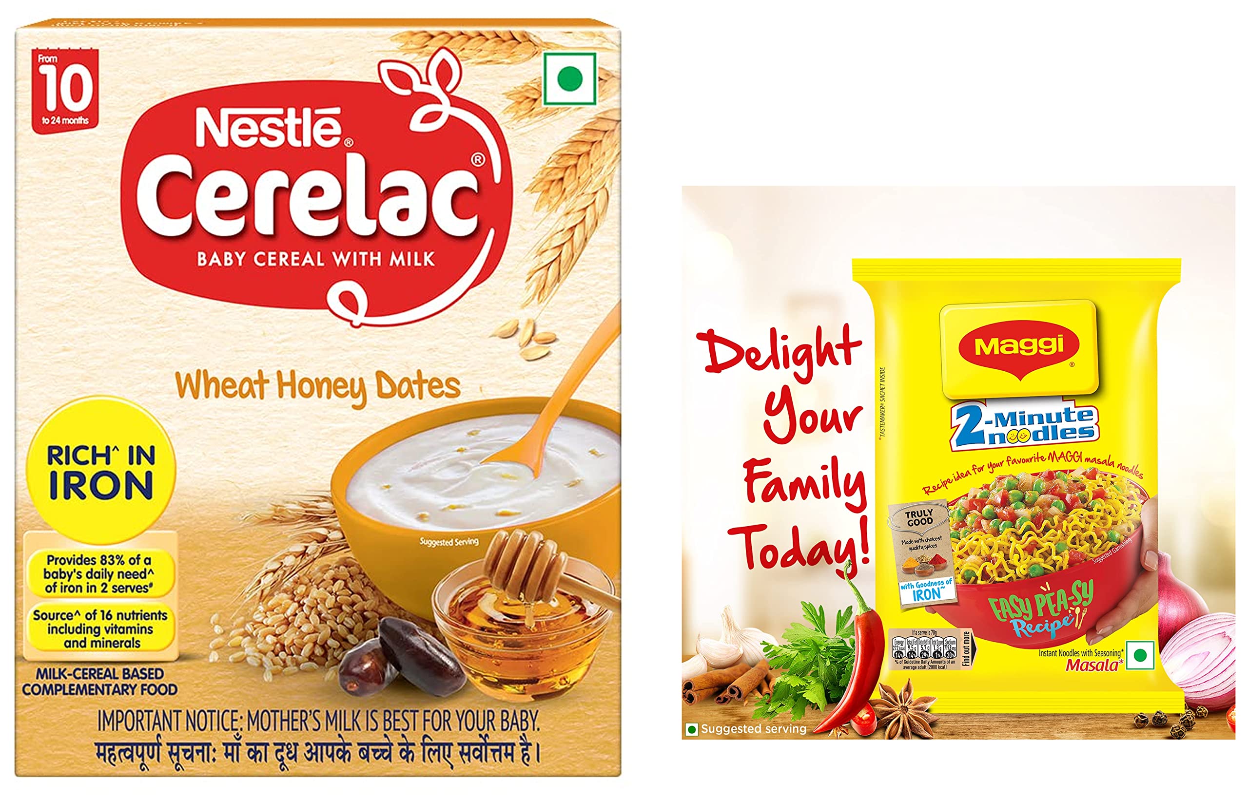 Nestle Cerelac Baby Cereal With Milk Wheat Honey Dates From