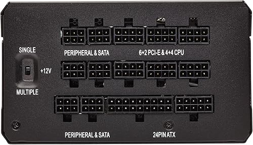 Miniatura 3 de Corsair CP-9020140-UK HX1200 1200 W 80+ Platinum Unidad de fuente de alimentación totalmente modular - negro