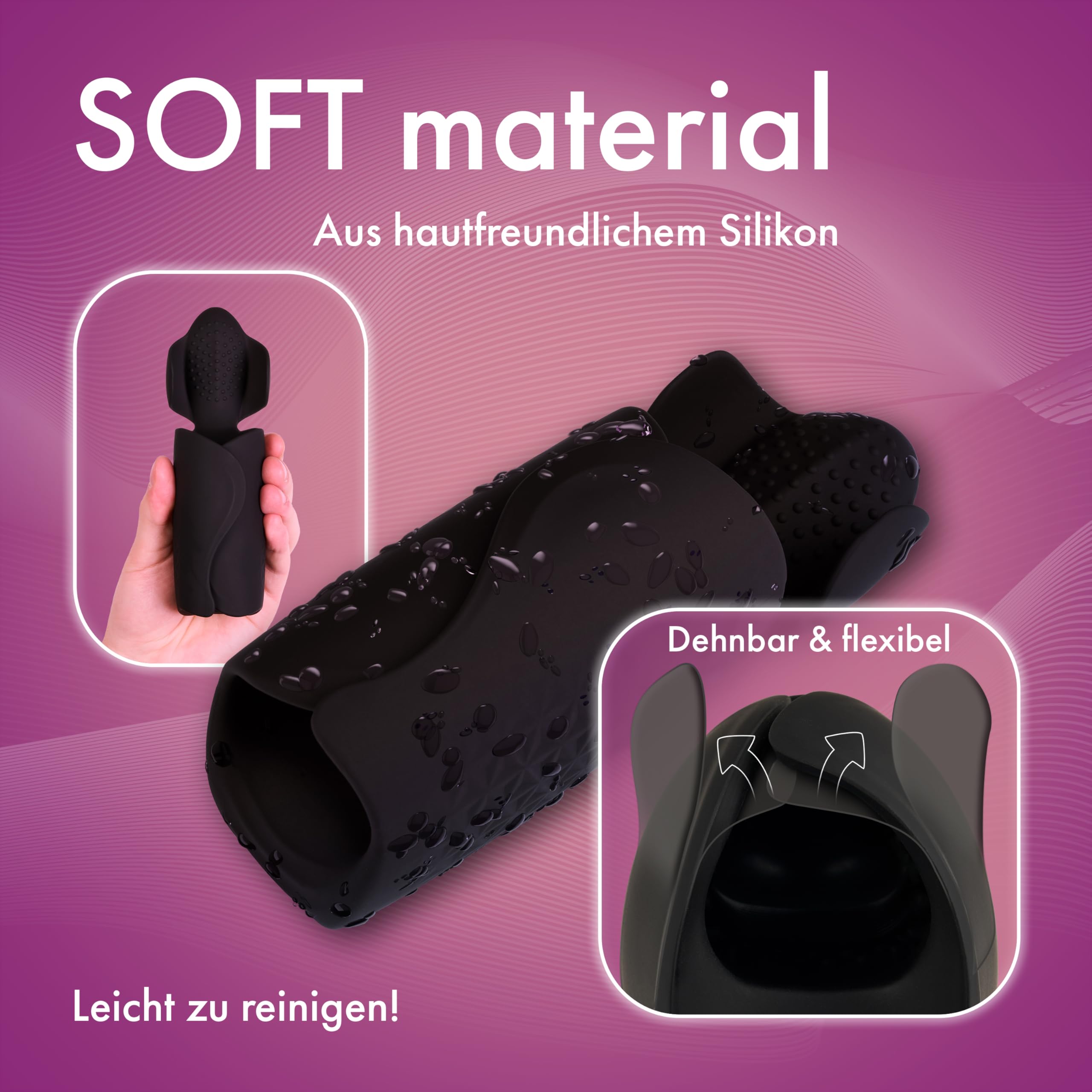 EIS Ergonomischer Masturbator für Männer | 100 Vibrationsprogramme | 16 cm