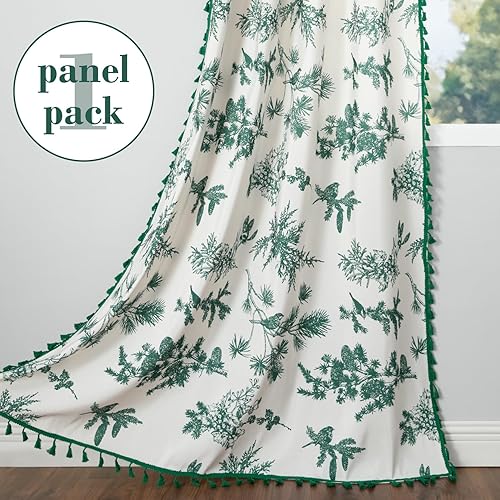 Miniatura 2 de VOGOL Cortinas bohemias de 96 pulgadas de largo, con textura de lino, paneles decorativos para ventana para oficina en casa, 1 cortina de privacidad