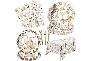 Western Cowboy Birthday Party Decorations Tableware