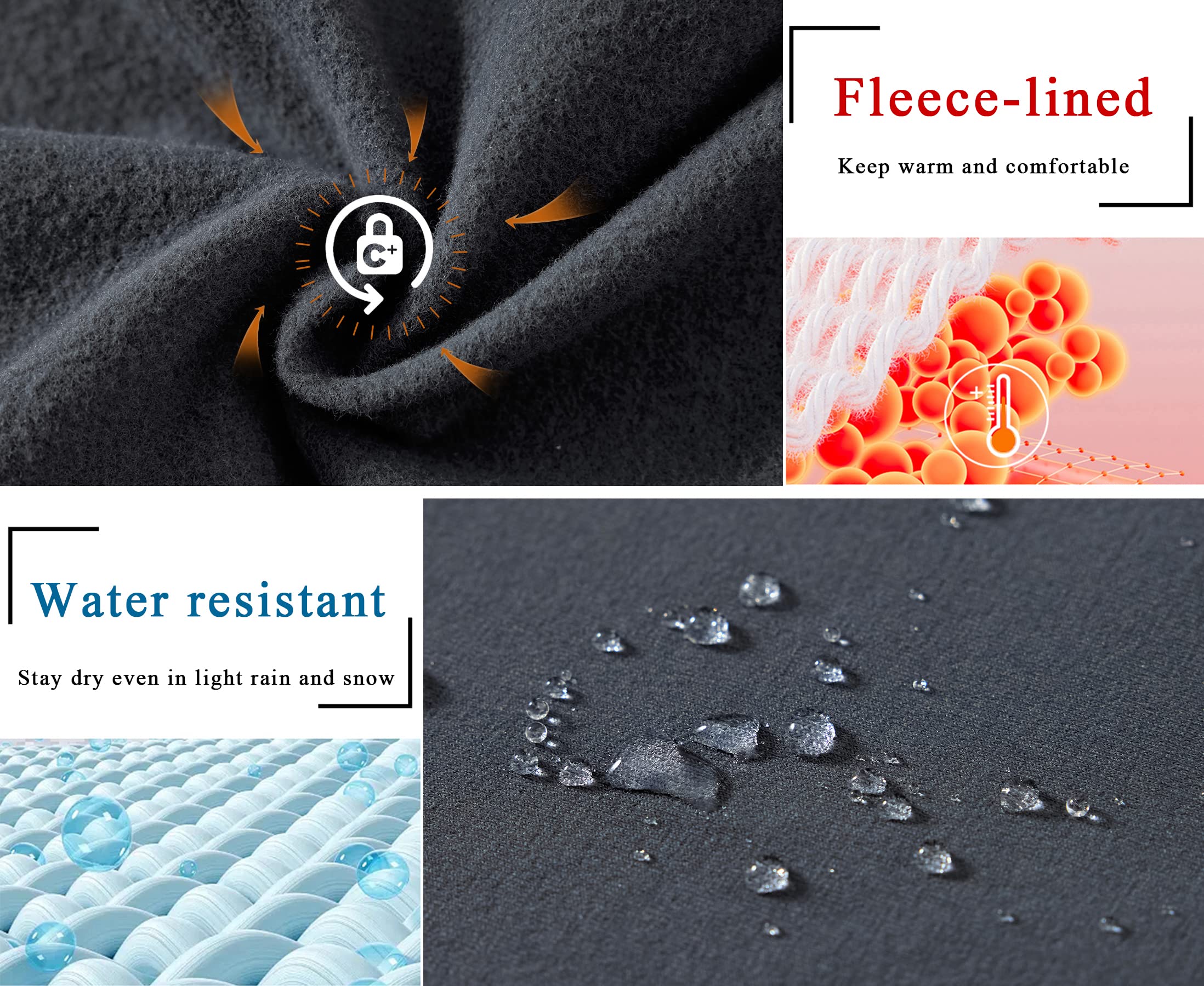 BAYGE Leggings Sportivi Termici da Donna Vita Alta Foderati in Pile Impermeabili e Opachi Controllo della Pancia Slim Fit Pantaloni da Yoga Pantaloni Sportivi Pantaloni in Felpa con Tasche