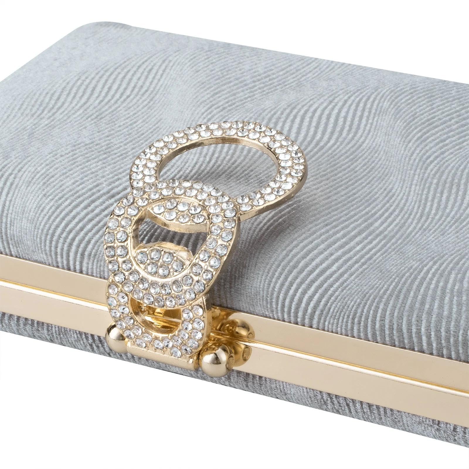 Abendtasche Damen Clutch Verschluss Clutches Abend Taschen Für Frauen Quadratisch Samt Hochzeit Braut Party Handtaschen Schulter Messenger Taschen