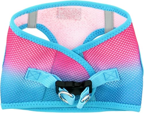 Vista 113 de DOGGIE DESIGN American River - Arnés para perro de la colección ombré, color frambuesa (S (circunferencia de 13 a 16 pulgadas)