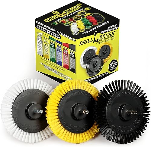 Variedad de cepillos de taladro - Kit de detalles de coche - Juego de accesorios de cepillo de taladro de baño - Cepillos de limpieza de parrilla