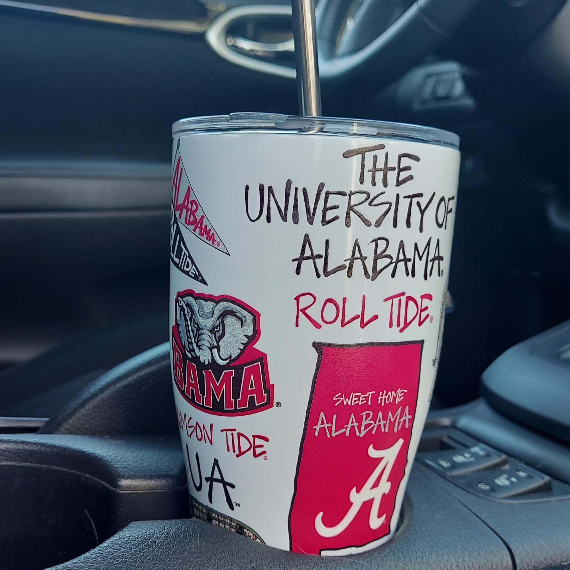 Amazon.com: University of Alabama 30oz Stainless Steel 3D Icon Travel Mug  High Performance Double-Walled Thermos w/Convertible Lid & Straw  Insulated  Decorative NCAA Beverage Tumbler  For Hot or Cold Drinks :