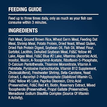 Tetra Pond Color Flakes Fish Food for Small Koi & Goldfish, 2.2 oz
