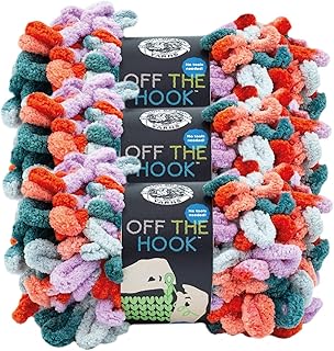 (3 Pack) Lion Brand Yarn Off The Hook Bulky No Needle, Galaxy